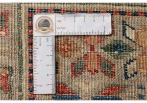 Tappeto Kazak Fine Geometrico Beige Blu 273x374 Cm