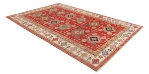 Tappeto Kazak Fine Stilizzato Rosso Avorio 198x298 Cm