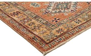 Tappeto Kazak Fine Geometrico Terracotta Beige Corsia 78x297 Cm
