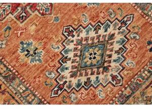 Tappeto Kazak Fine Geometrico Terracotta Beige Corsia 78x297 Cm