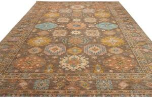 Tappeto Kazak Fine Stilizzato Marrone Beige 360x466 Cm