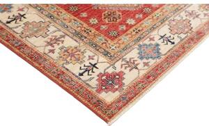 Tappeto Kazak Fine Stilizzato Rosso Avorio 198x298 Cm