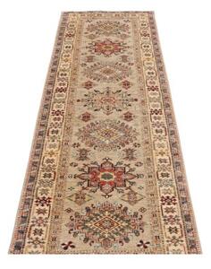 Tappeto Kazak Fine Geometrico Beige Rosso Corsia 83x256 Cm