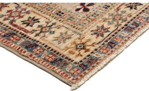 Tappeto Kazak Fine Geometrico Beige Rosso Corsia 83x256 Cm