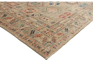 Tappeto Kazak Fine Geometrico Beige Blu 273x374 Cm