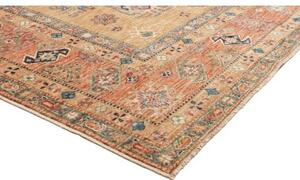 Tappeto Kazak Fine Stilizzato Beige Rosso 254x307 Cm