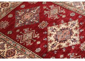 Tappeto Kazak Fine Stilizzato Rosso Avorio 101x156 Cm