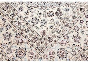 Tappeto Nain 6la Medaglione Floreale Avorio Blu 252x356 Cm