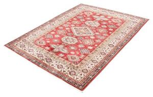 Tappeto Kazak Fine Geometrico Rosso Beige 145x190 Cm