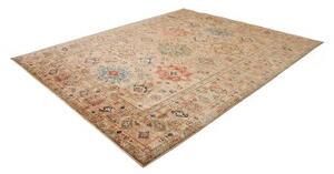 Tappeto Kazak Fine Geometrico Beige Blu 251x307 Cm