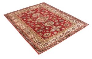 Tappeto Kazak Fine Geometrico Rosso Beige 145x190 Cm