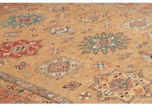 Tappeto Kazak Fine Stilizzato Beige Rosso 254x307 Cm