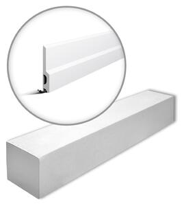 NMC FD22-box WALLSTYL Noel Marquet 1 cartone con 12 listelli decorativi Modanatura per pavimenti stile moderno colore bianco | 24 m