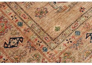 Tappeto Kazak Fine Geometrico Beige Blu 251x307 Cm