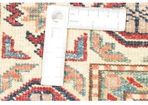 Tappeto Kazak Fine Geometrico Rosso Beige 145x190 Cm