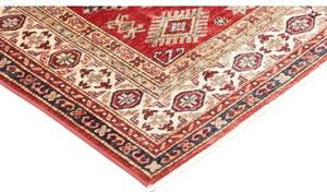 Tappeto Kazak Fine Geometrico Rosso Beige 145x190 Cm