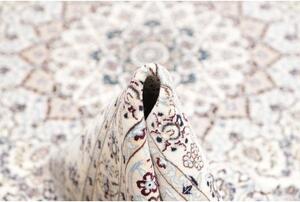Tappeto Nain 6la Medaglione Floreale Avorio Blu 252x356 Cm