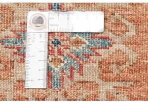 Tappeto Kazak Fine Stilizzato Beige Rosso 254x307 Cm
