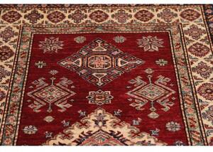 Tappeto Kazak Fine Stilizzato Rosso Avorio 101x156 Cm