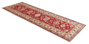 Tappeto Kazak Fine Geometrico Rosso Avorio Corsia 75x246 Cm