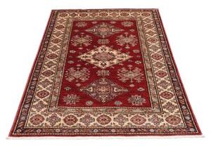 Tappeto Kazak Fine Stilizzato Rosso Avorio 101x156 Cm