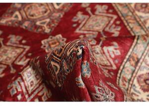 Tappeto Kazak Fine Stilizzato Rosso Avorio 101x156 Cm
