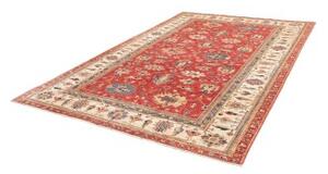 Tappeto Kazak Fine Stilizzato Rosso Mattone Avorio 206x304 Cm