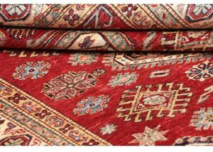 Tappeto Kazak Fine Geometrico Rosso Beige 145x190 Cm