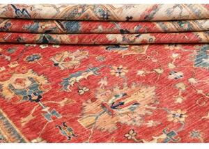 Tappeto Kazak Fine Stilizzato Rosso Mattone Avorio 206x304 Cm