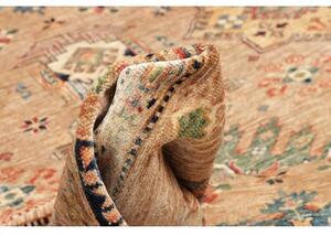 Tappeto Kazak Fine Geometrico Beige Blu 251x307 Cm