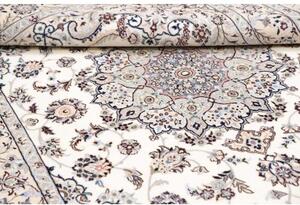 Tappeto Nain 6la Medaglione Floreale Avorio Blu Scuro 126x197 Cm