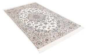 Tappeto Nain 6la Medaglione Floreale Avorio Blu Scuro 126x197 Cm