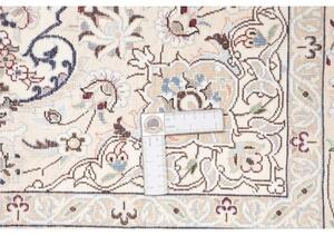 Tappeto Nain 6la Medaglione Floreale Avorio Blu Scuro 126x197 Cm