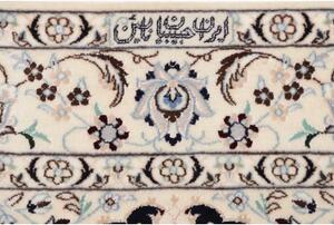 Tappeto Nain 6la Medaglione Floreale Avorio Blu Scuro 124x182 Cm