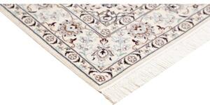 Tappeto Nain 6la Medaglione Floreale Avorio Blu Scuro 124x182 Cm