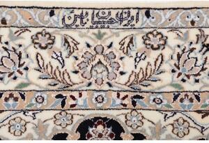 Tappeto Nain 6la Medaglione Floreale Blu Notte Avorio 132x207 Cm