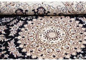 Tappeto Nain 6la Medaglione Floreale Blu Notte Avorio 132x207 Cm