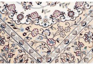 Tappeto Nain 6la Medaglione Floreale Avorio Blu Chiaro 124x187 Cm