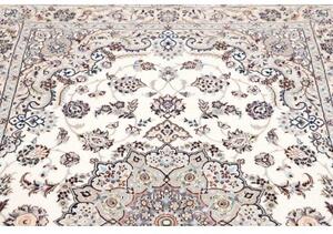 Tappeto Nain 6la Medaglione Floreale Avorio Blu Scuro 126x197 Cm