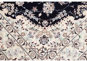 Tappeto Nain 6la Medaglione Floreale Avorio Blu Scuro 124x182 Cm