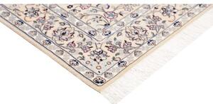 Tappeto Nain 6la Medaglione Floreale Avorio Blu Chiaro 124x187 Cm