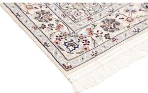 Tappeto Nain 6la Medaglione Floreale Avorio Blu Scuro 126x197 Cm