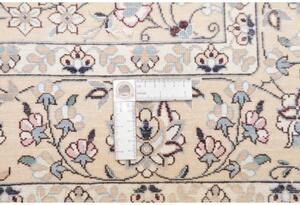 Tappeto Nain 6la Medaglione Floreale Avorio Blu Chiaro 124x187 Cm