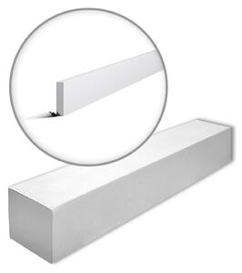 NMC FT2-box WALLSTYL Noel Marquet 1 cartone con 17 listelli decorativi Modanatura per pavimenti Listello di rifinitura stile moderno colore bianco | 34 m