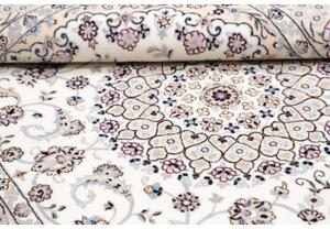 Tappeto Nain 6la Medaglione Floreale Avorio Blu Chiaro 124x187 Cm