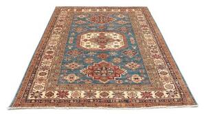 Tappeto Kazak Fine Stilizzato Blu Avorio 172x240 Cm