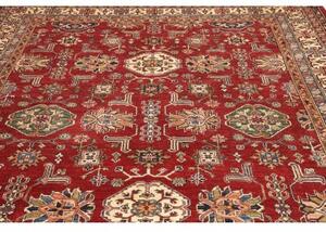 Tappeto Kazak Fine Stilizzato Rosso Mattone Beige 242x318 Cm
