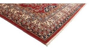 Tappeto Kazak Fine Stilizzato Rosso Mattone Beige 242x318 Cm
