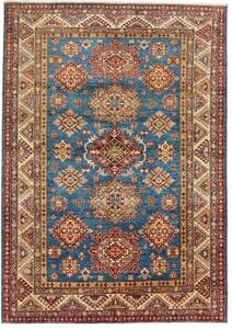 Tappeto Kazak Fine Stilizzato Blu Rosso Mattone 170x240 Cm