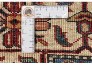 Tappeto Kazak Fine Stilizzato Rosso Mattone Beige 242x318 Cm